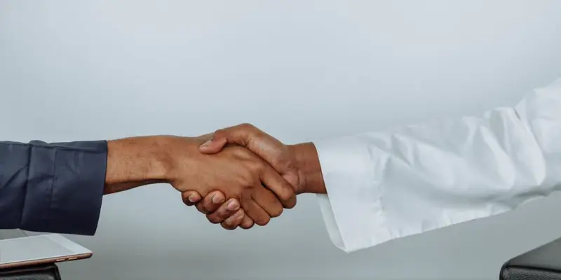 Business handshake